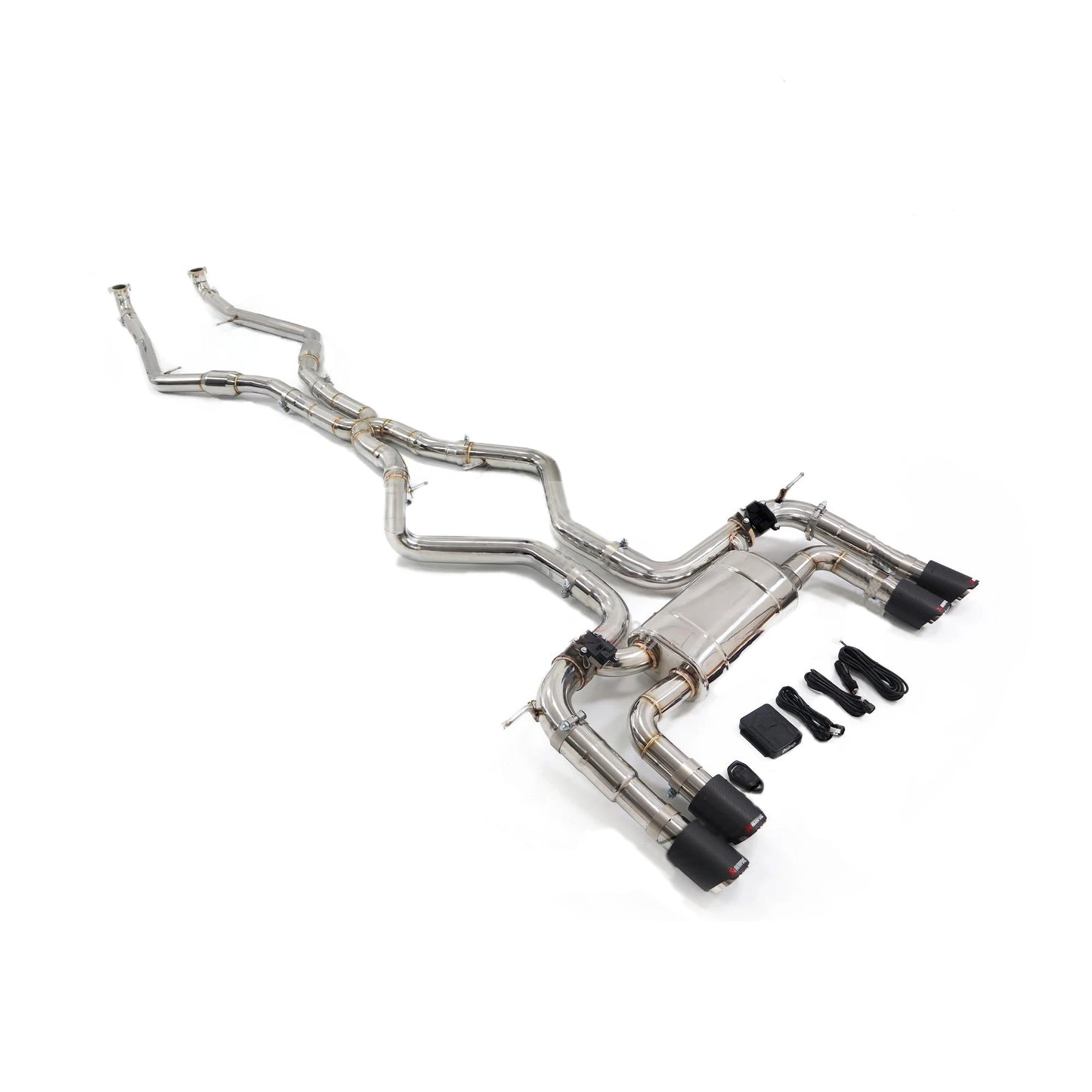 BMW X5M X6M E70 E71 4.4T Stainless Steel Performance Catback Exhaust System With Valve